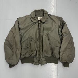 Vintage 60s Avirex US Military Green Bomber CWU Jacket